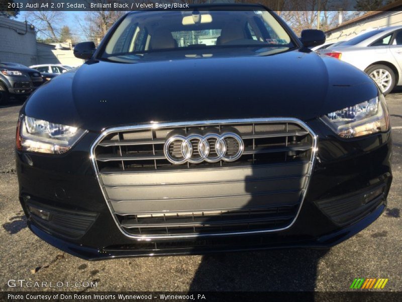 Brilliant Black / Velvet Beige/Black 2013 Audi A4 2.0T Sedan