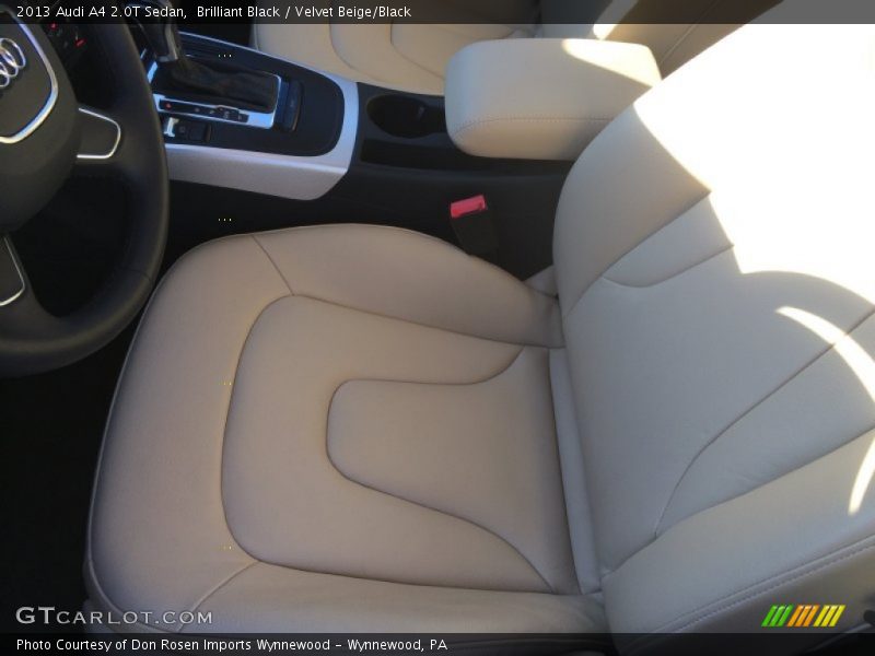 Brilliant Black / Velvet Beige/Black 2013 Audi A4 2.0T Sedan