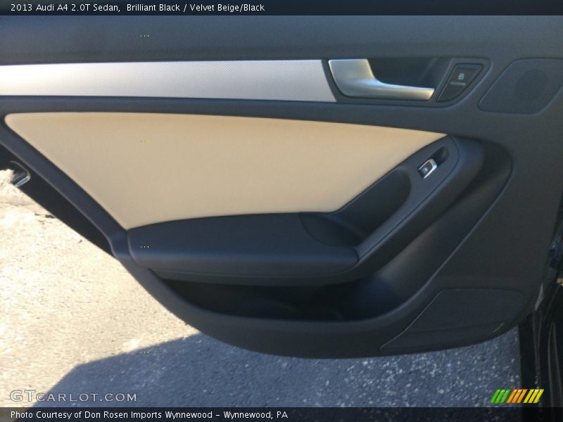 Brilliant Black / Velvet Beige/Black 2013 Audi A4 2.0T Sedan