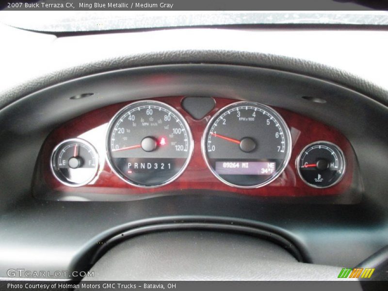 Ming Blue Metallic / Medium Gray 2007 Buick Terraza CX
