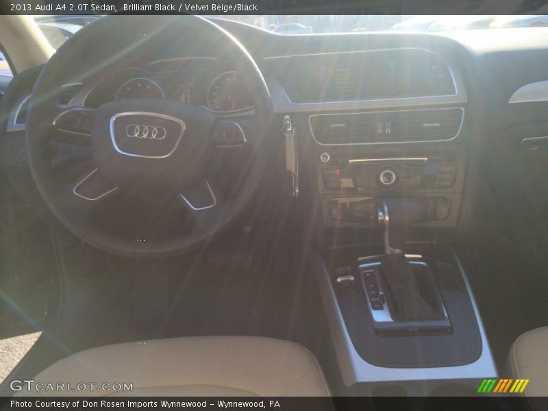Brilliant Black / Velvet Beige/Black 2013 Audi A4 2.0T Sedan