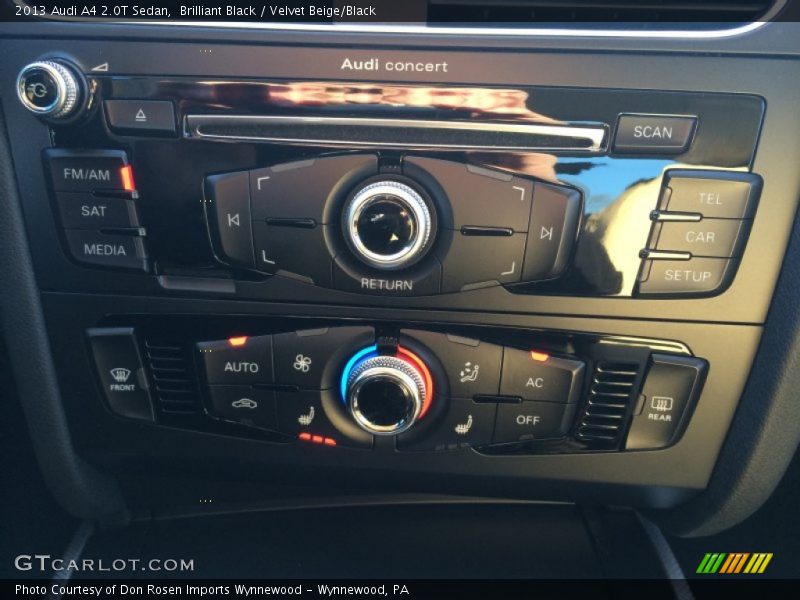 Brilliant Black / Velvet Beige/Black 2013 Audi A4 2.0T Sedan