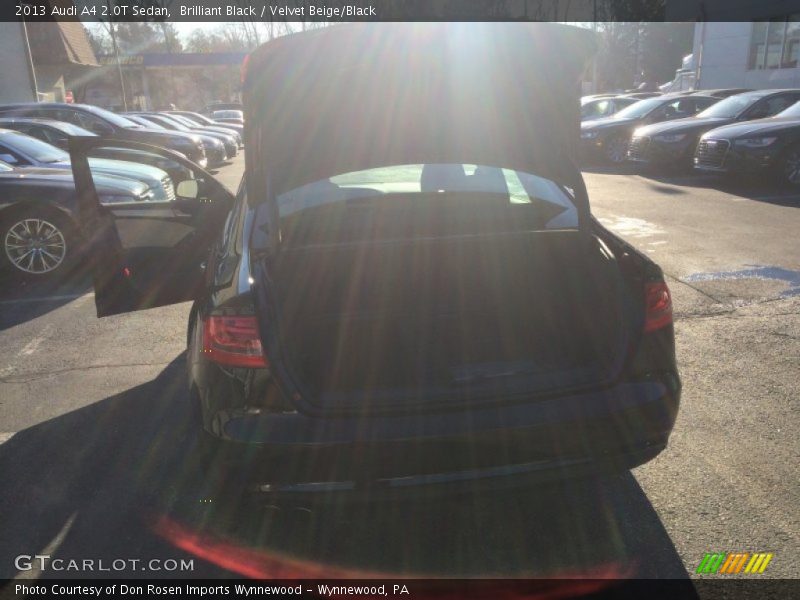 Brilliant Black / Velvet Beige/Black 2013 Audi A4 2.0T Sedan