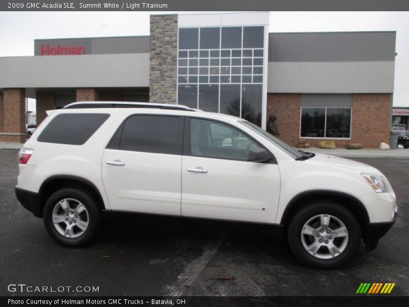 Summit White / Light Titanium 2009 GMC Acadia SLE