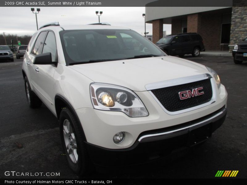 Summit White / Light Titanium 2009 GMC Acadia SLE