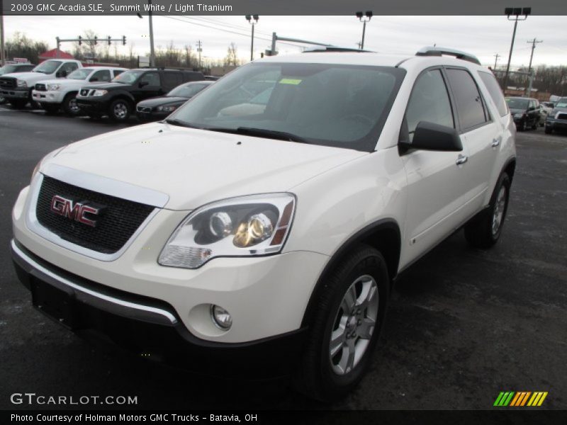 Summit White / Light Titanium 2009 GMC Acadia SLE