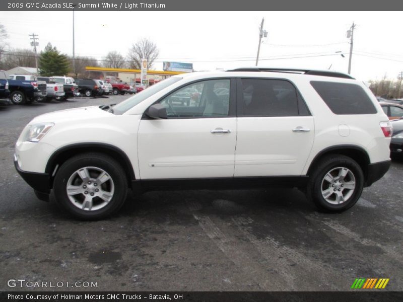 Summit White / Light Titanium 2009 GMC Acadia SLE