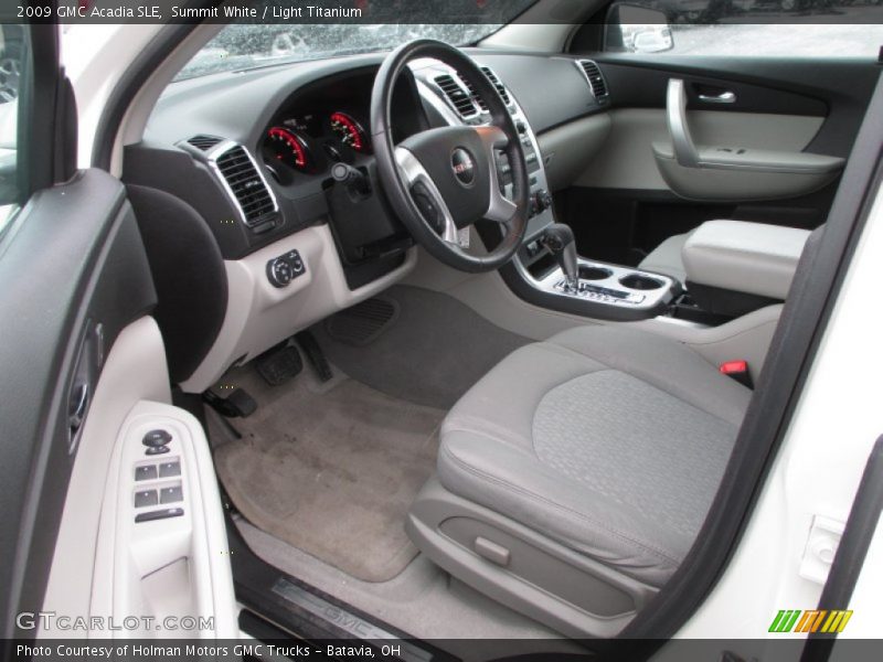 Summit White / Light Titanium 2009 GMC Acadia SLE