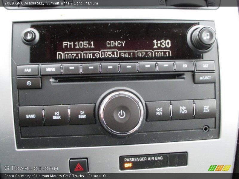 Summit White / Light Titanium 2009 GMC Acadia SLE