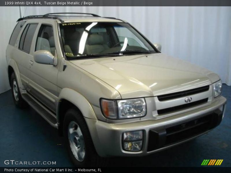 Tuscan Beige Metallic / Beige 1999 Infiniti QX4 4x4