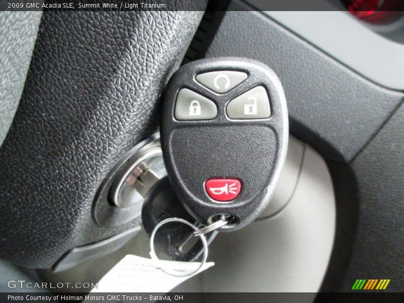 Summit White / Light Titanium 2009 GMC Acadia SLE