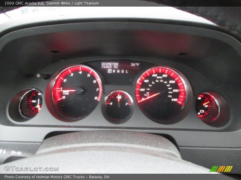 Summit White / Light Titanium 2009 GMC Acadia SLE