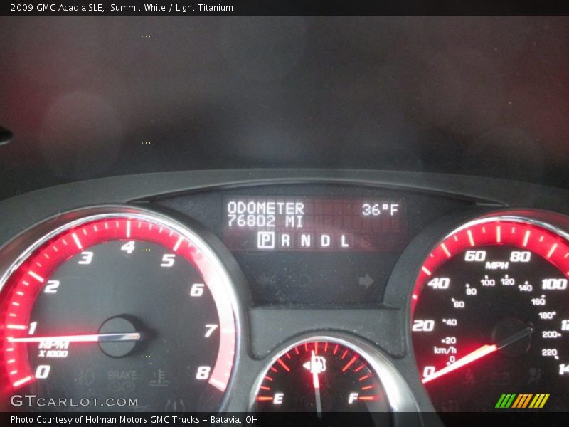 Summit White / Light Titanium 2009 GMC Acadia SLE