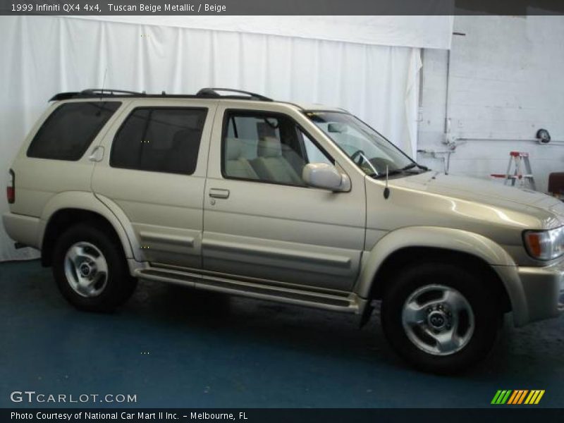 Tuscan Beige Metallic / Beige 1999 Infiniti QX4 4x4