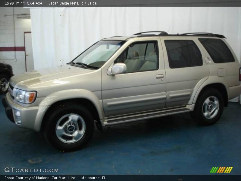 Tuscan Beige Metallic / Beige 1999 Infiniti QX4 4x4