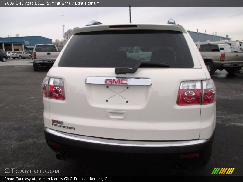 Summit White / Light Titanium 2009 GMC Acadia SLE