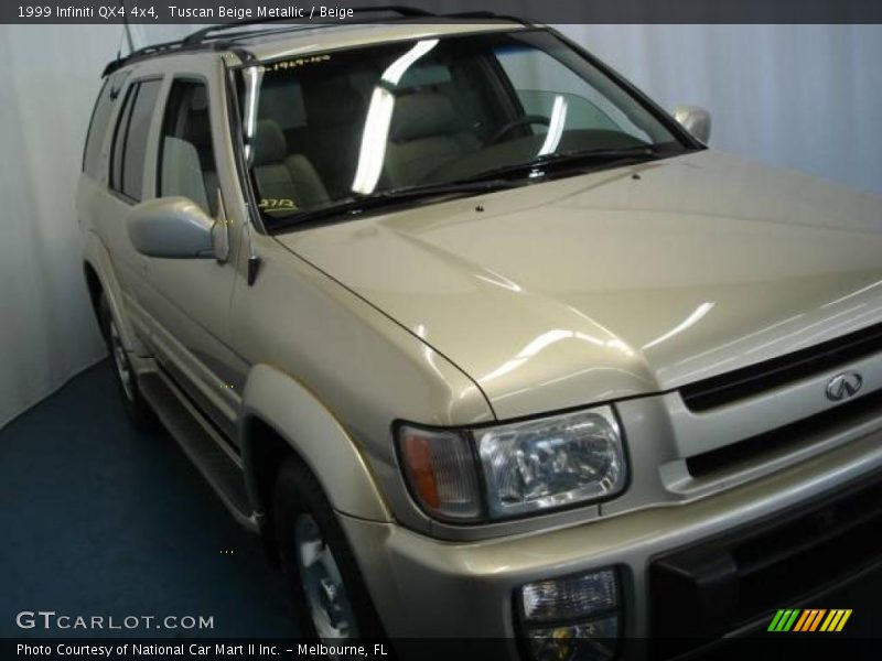 Tuscan Beige Metallic / Beige 1999 Infiniti QX4 4x4