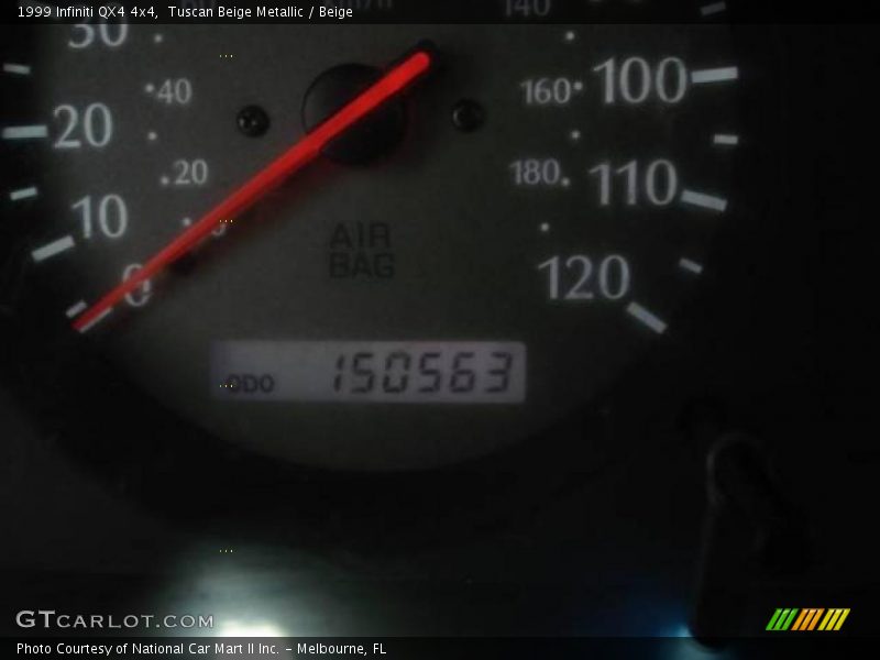 Tuscan Beige Metallic / Beige 1999 Infiniti QX4 4x4