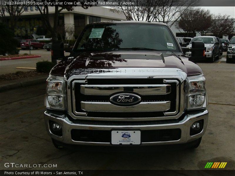Autumn Red Metallic / Adobe 2012 Ford F250 Super Duty Lariat Crew Cab