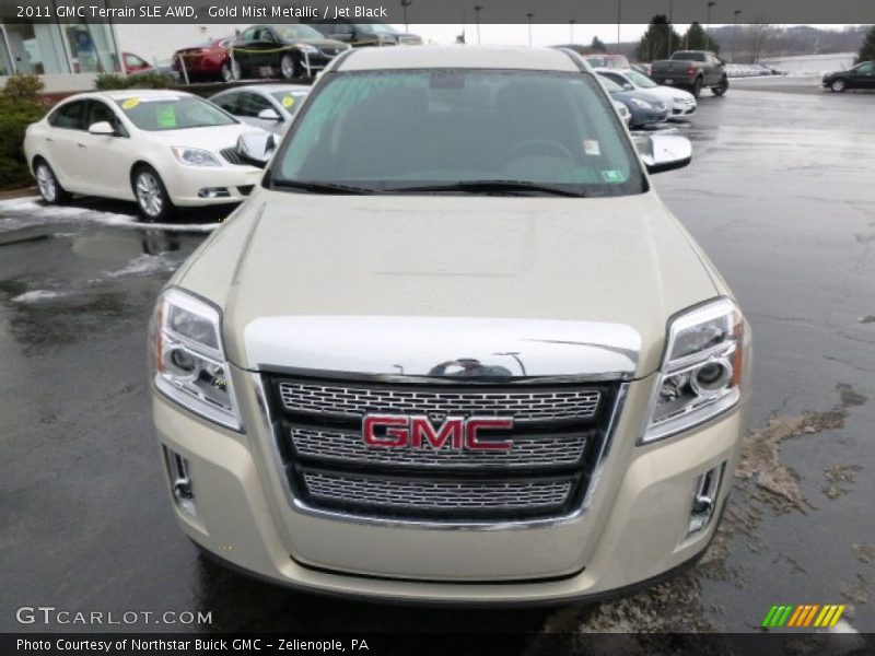 Gold Mist Metallic / Jet Black 2011 GMC Terrain SLE AWD