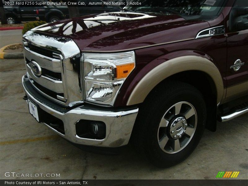Autumn Red Metallic / Adobe 2012 Ford F250 Super Duty Lariat Crew Cab