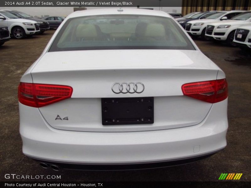 Glacier White Metallic / Velvet Beige/Black 2014 Audi A4 2.0T Sedan