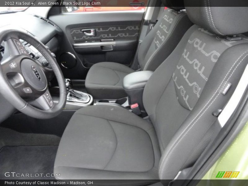 Alien Green / Black Soul Logo Cloth 2012 Kia Soul +