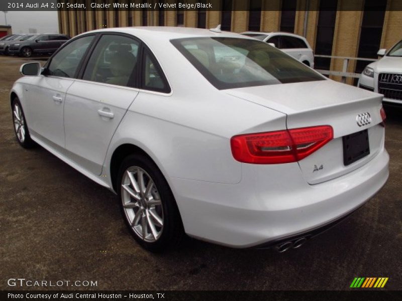 Glacier White Metallic / Velvet Beige/Black 2014 Audi A4 2.0T Sedan