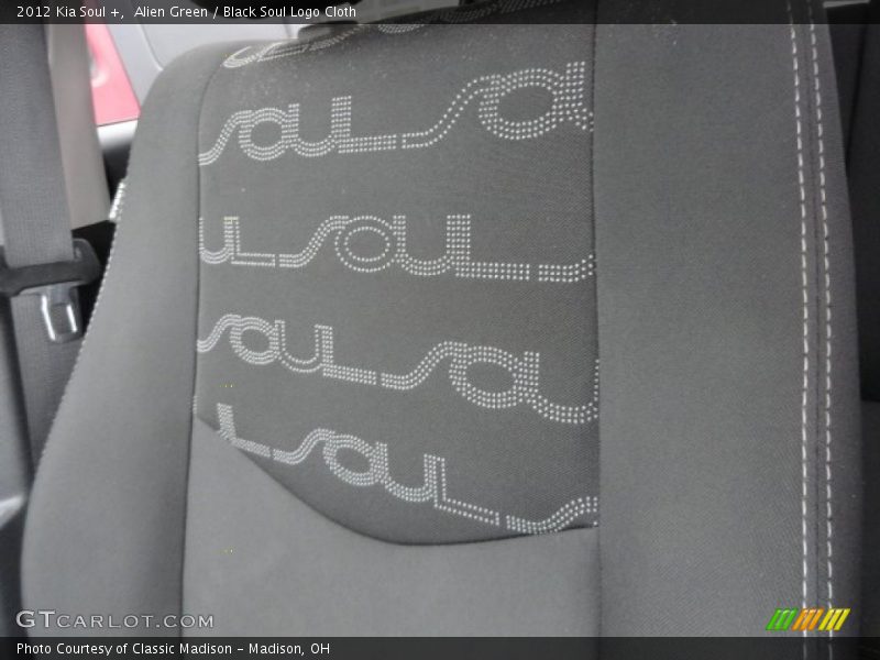 Alien Green / Black Soul Logo Cloth 2012 Kia Soul +