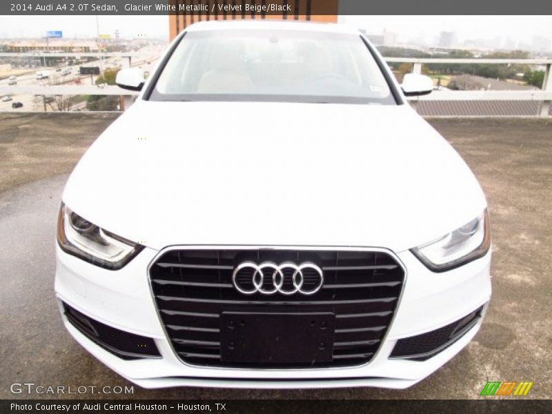 Glacier White Metallic / Velvet Beige/Black 2014 Audi A4 2.0T Sedan