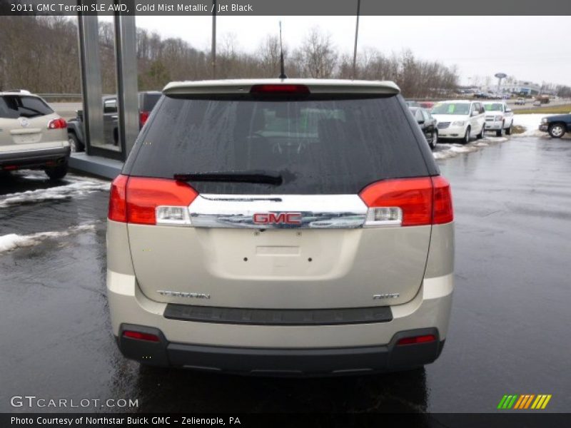 Gold Mist Metallic / Jet Black 2011 GMC Terrain SLE AWD