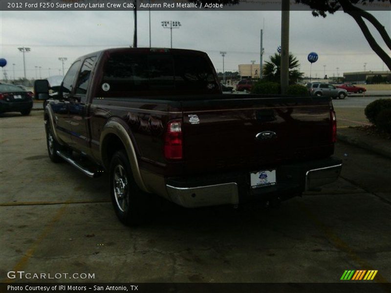 Autumn Red Metallic / Adobe 2012 Ford F250 Super Duty Lariat Crew Cab