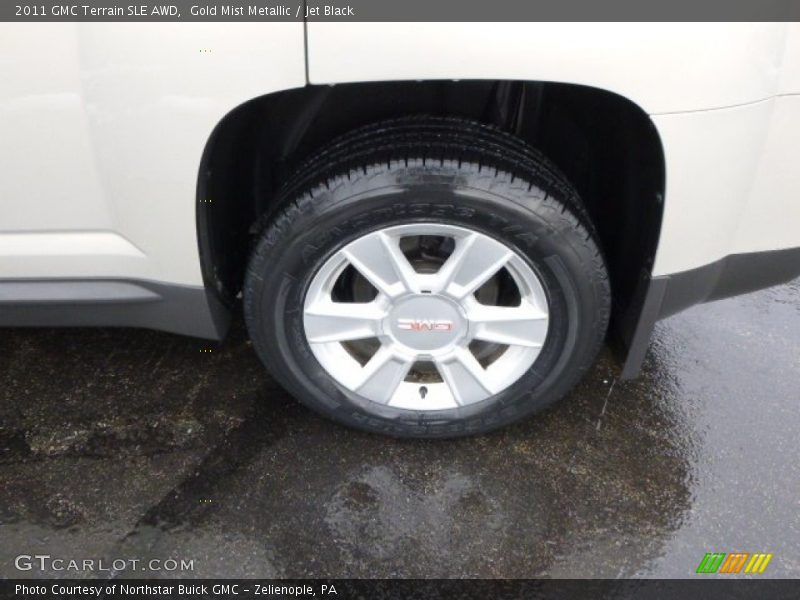 Gold Mist Metallic / Jet Black 2011 GMC Terrain SLE AWD