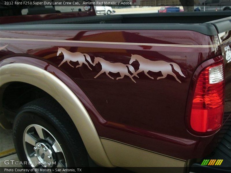 Autumn Red Metallic / Adobe 2012 Ford F250 Super Duty Lariat Crew Cab