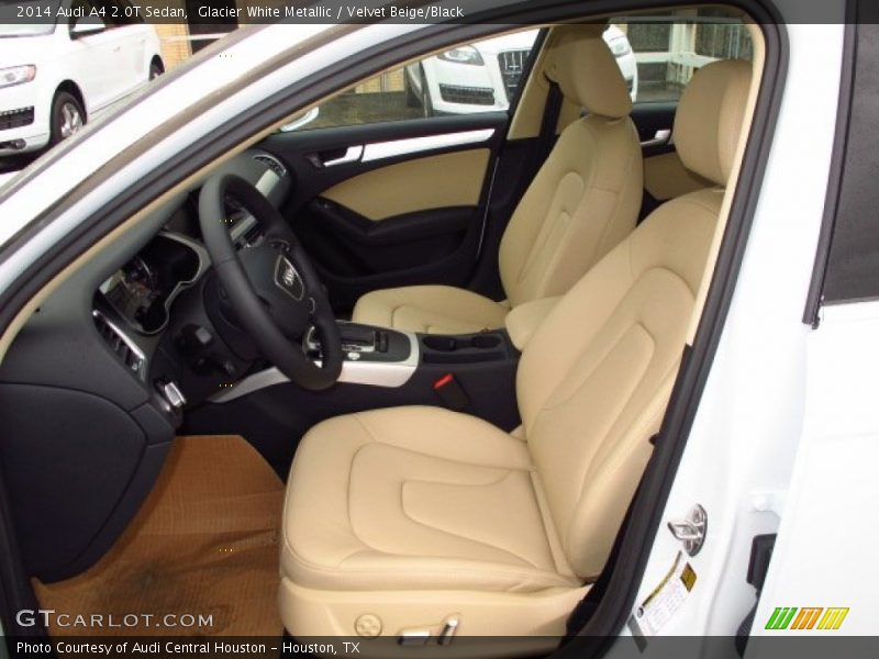 Glacier White Metallic / Velvet Beige/Black 2014 Audi A4 2.0T Sedan
