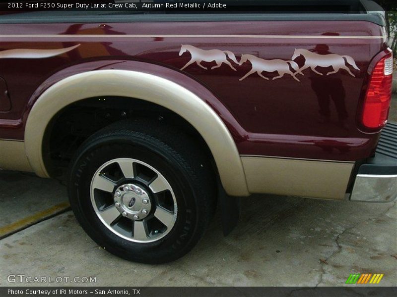 Autumn Red Metallic / Adobe 2012 Ford F250 Super Duty Lariat Crew Cab
