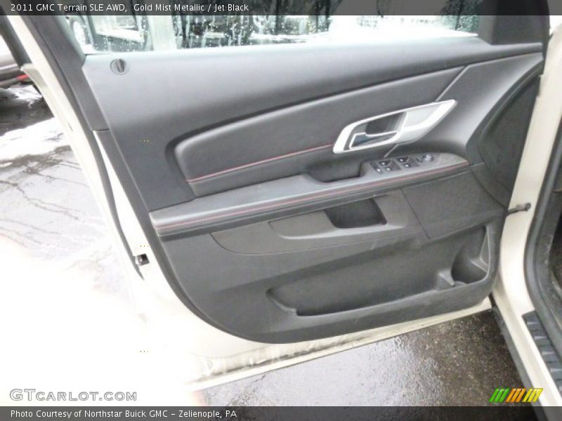 Gold Mist Metallic / Jet Black 2011 GMC Terrain SLE AWD