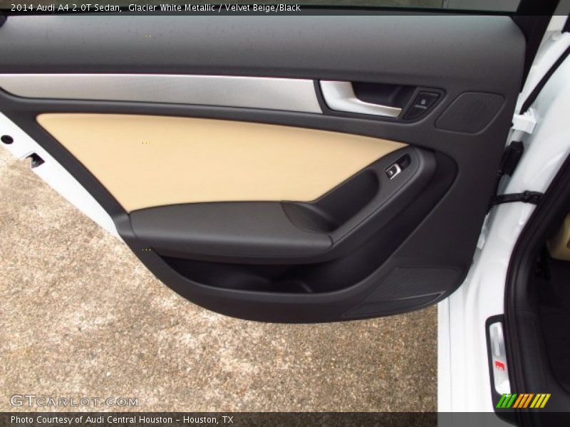 Glacier White Metallic / Velvet Beige/Black 2014 Audi A4 2.0T Sedan
