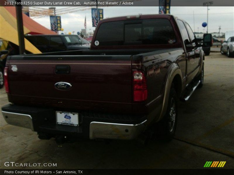 Autumn Red Metallic / Adobe 2012 Ford F250 Super Duty Lariat Crew Cab