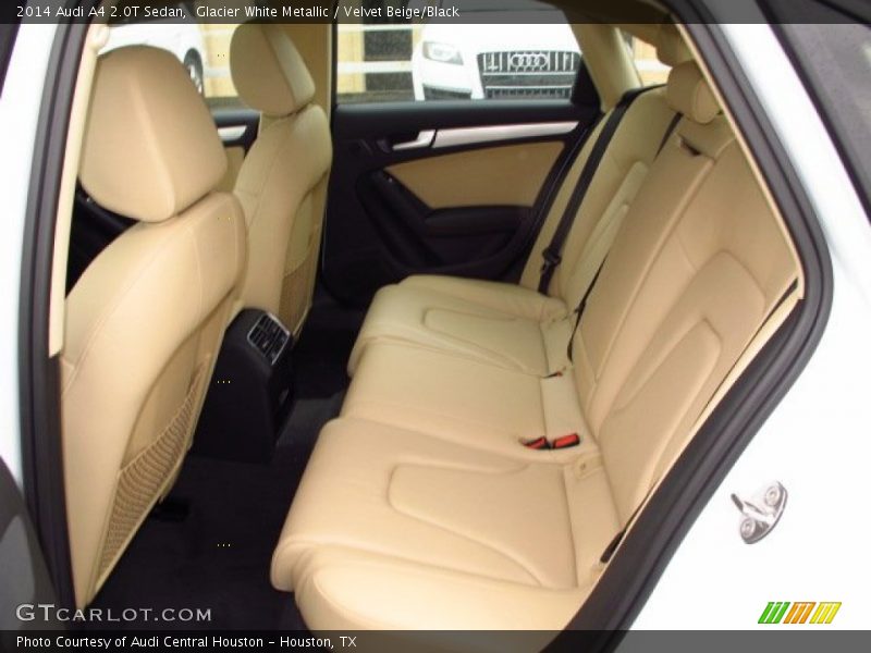 Glacier White Metallic / Velvet Beige/Black 2014 Audi A4 2.0T Sedan