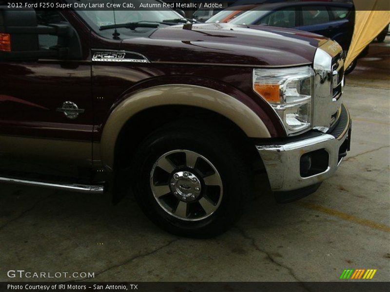 Autumn Red Metallic / Adobe 2012 Ford F250 Super Duty Lariat Crew Cab