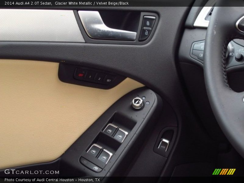 Glacier White Metallic / Velvet Beige/Black 2014 Audi A4 2.0T Sedan