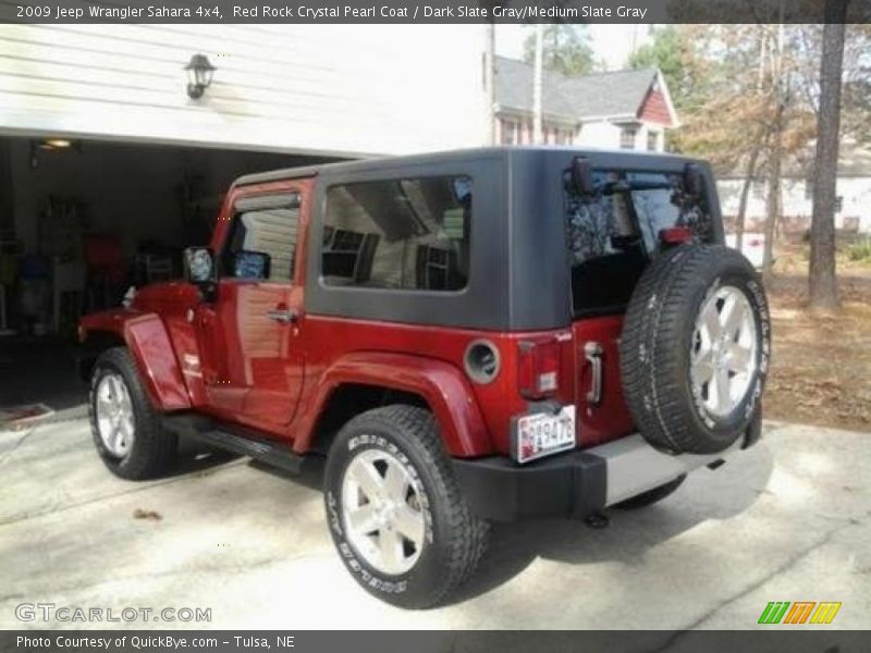 Red Rock Crystal Pearl Coat / Dark Slate Gray/Medium Slate Gray 2009 Jeep Wrangler Sahara 4x4