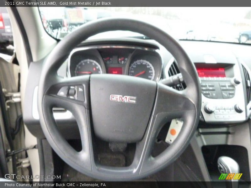 Gold Mist Metallic / Jet Black 2011 GMC Terrain SLE AWD