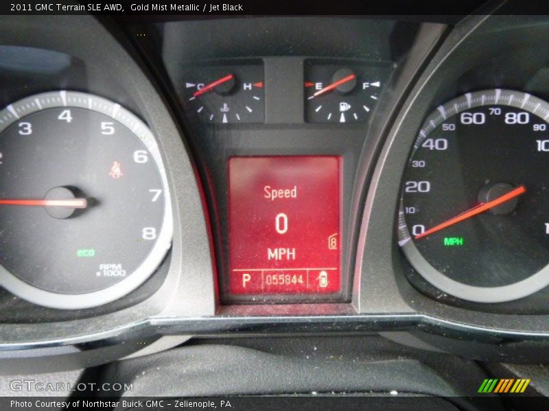 Gold Mist Metallic / Jet Black 2011 GMC Terrain SLE AWD