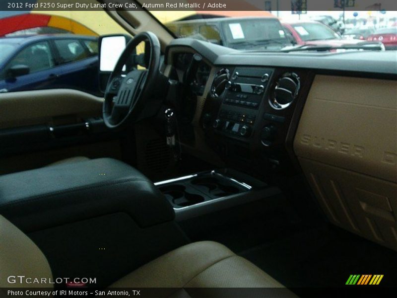 Autumn Red Metallic / Adobe 2012 Ford F250 Super Duty Lariat Crew Cab