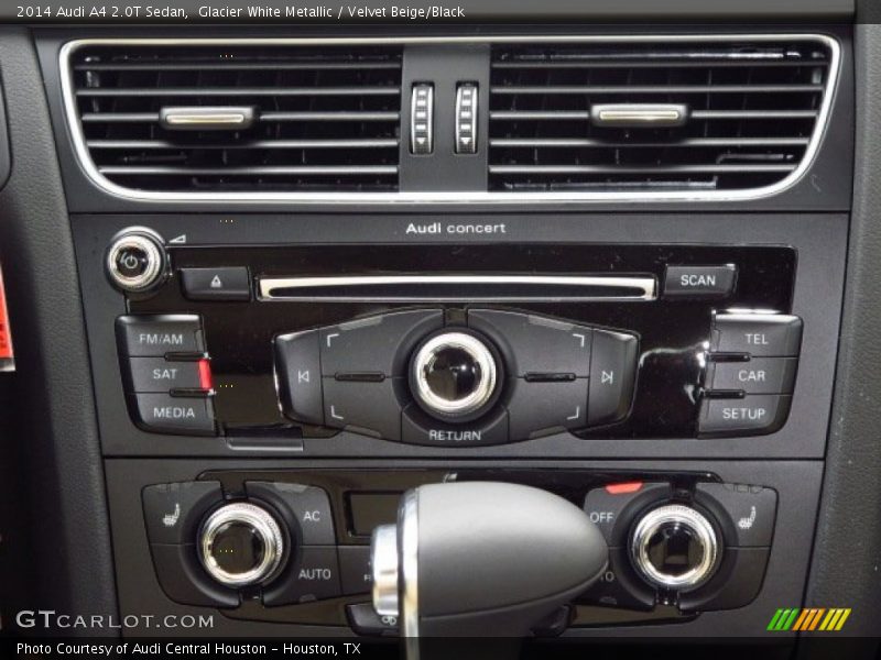 Glacier White Metallic / Velvet Beige/Black 2014 Audi A4 2.0T Sedan