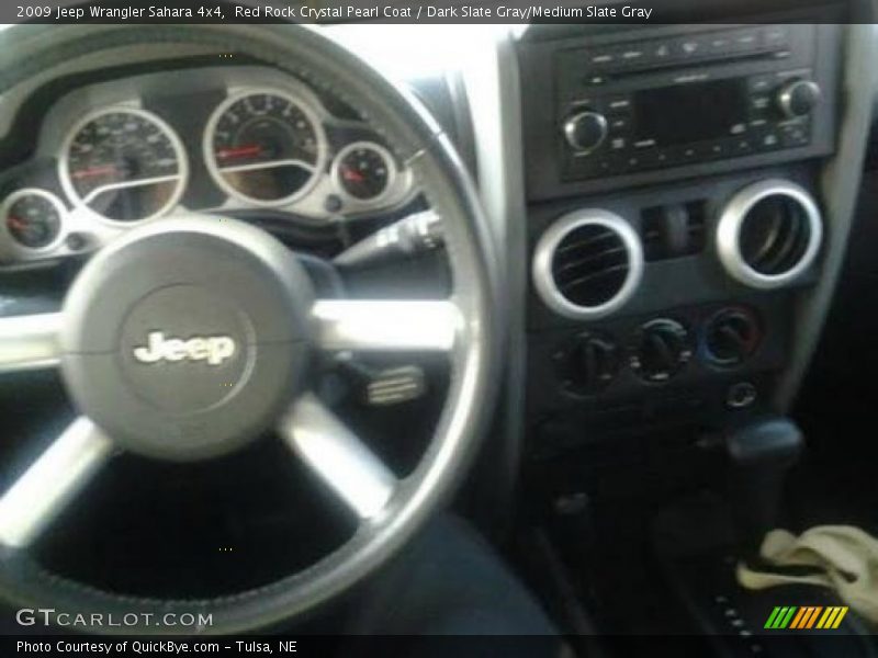 Red Rock Crystal Pearl Coat / Dark Slate Gray/Medium Slate Gray 2009 Jeep Wrangler Sahara 4x4