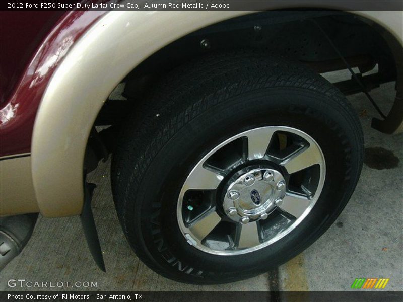 Autumn Red Metallic / Adobe 2012 Ford F250 Super Duty Lariat Crew Cab