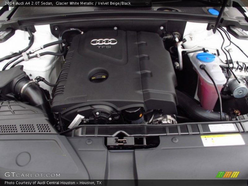 Glacier White Metallic / Velvet Beige/Black 2014 Audi A4 2.0T Sedan